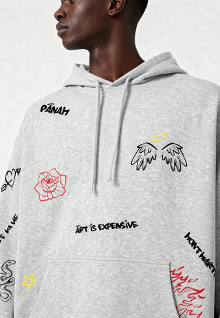 Hoodie Oversize "Graffiti Mira"