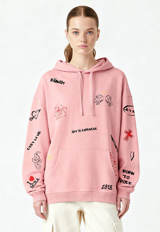 Hoodie Oversize "Graffiti Mira"