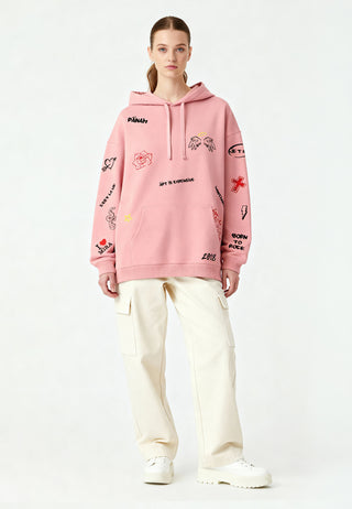 Hoodie Oversize "Graffiti Mira"