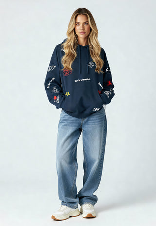 Hoodie Oversize "Graffiti Mira"