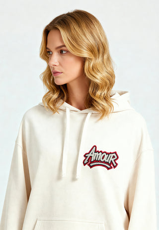 Hoodie Oversize Brodé "Amour"