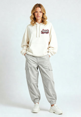 Hoodie Oversize Brodé "Amour"