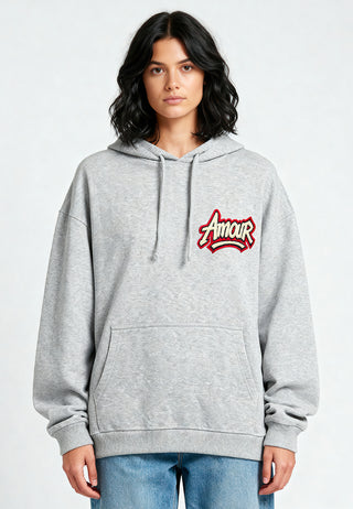 Hoodie Oversize Brodé "Amour"