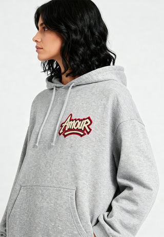 Hoodie Oversize Brodé "Amour"