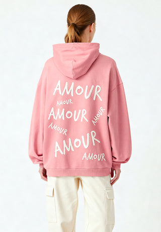 Hoodie Oversize Brodé "Amour"
