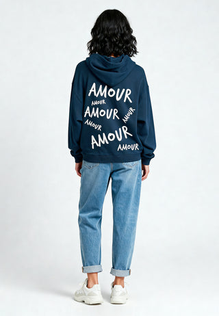 Hoodie Oversize Brodé "Amour"