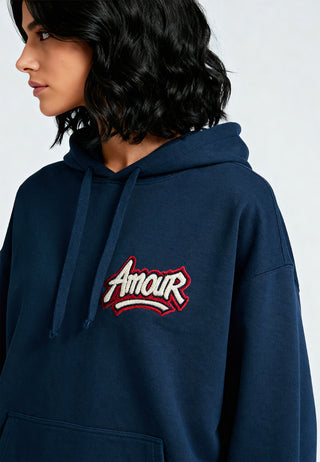 Hoodie Oversize Brodé "Amour"