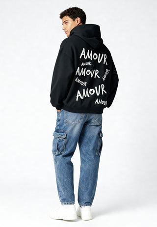 Hoodie Oversize Brodé "Amour"