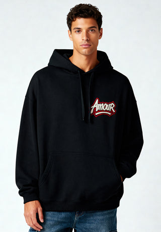 Hoodie Oversize Brodé "Amour"