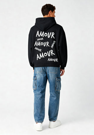 Hoodie Oversize Brodé "Amour"
