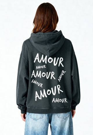 Hoodie Oversize Brodé "Amour"