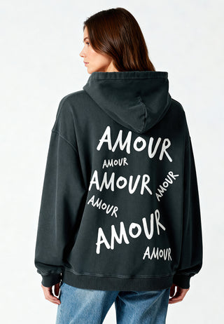 Hoodie Oversize Brodé "Amour"