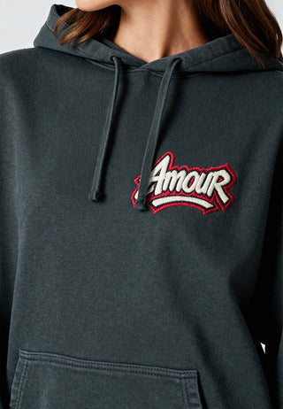 Hoodie Oversize Brodé "Amour"