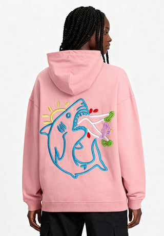 Hoodie Oversize Brodé "Shark"
