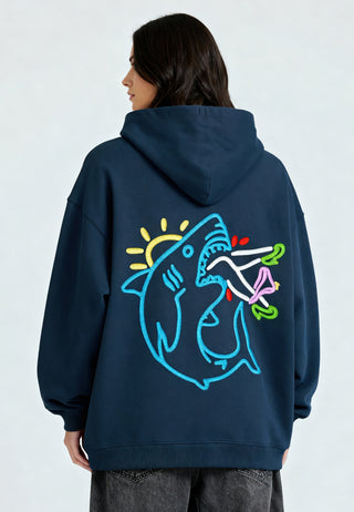 Hoodie Oversize Brodé "Shark"