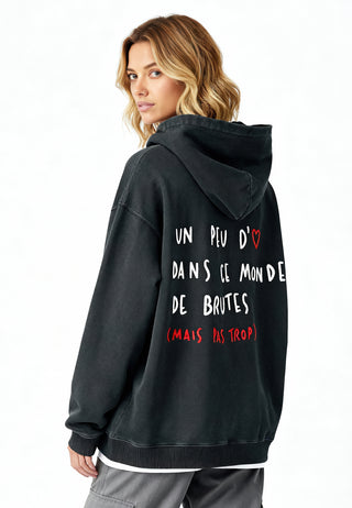Hoodie Oversize Brodé "Brute"