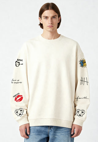 Sweatshirt Oversize Brodé "Brutal"