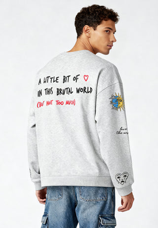 Sweatshirt Oversize Brodé "Brutal"