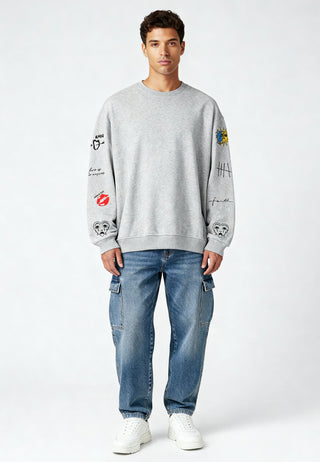 Sweatshirt Oversize Brodé "Brutal"