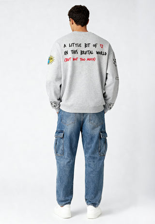 Sweatshirt Oversize Brodé "Brutal"