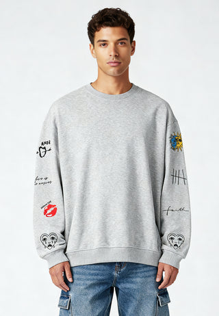 Sweatshirt Oversize Brodé "Brutal"