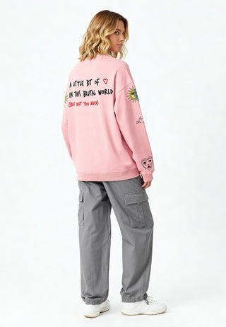 Sweatshirt Oversize Brodé "Brutal"