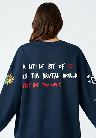 Sweatshirt Oversize Brodé "Brutal"