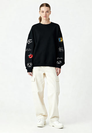 Sweatshirt Oversize Brodé "Brutal"
