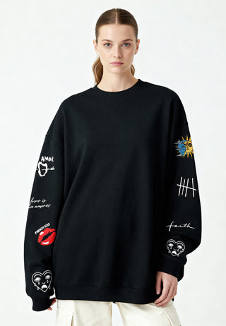 Sweatshirt Oversize Brodé "Brutal"