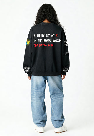 Sweatshirt Oversize Brodé "Brutal"