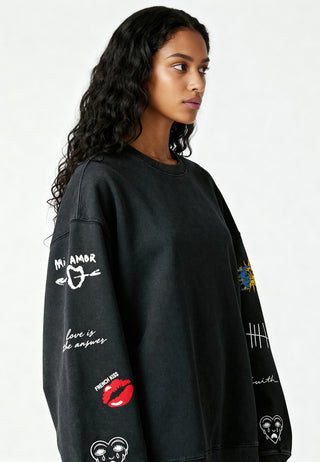 Sweatshirt Oversize Brodé "Brutal"