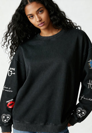 Sweatshirt Oversize Brodé "Brutal"