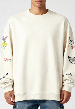 Sweatshirt Oversize Brodé "Sweetheart"