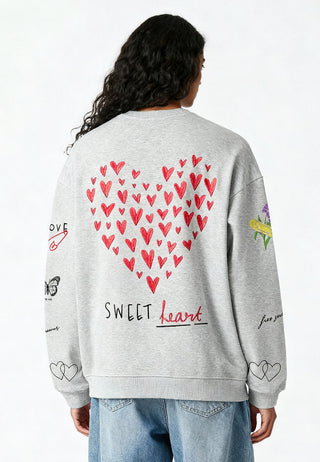 Sweatshirt Oversize Brodé "Sweetheart"