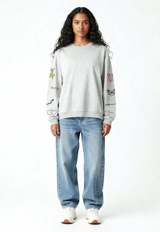 Sweatshirt Oversize Brodé "Sweetheart"
