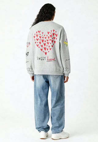 Sweatshirt Oversize Brodé "Sweetheart"