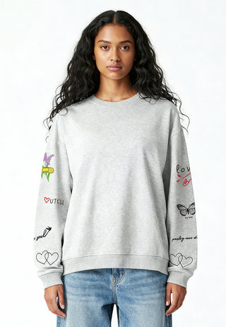 Sweatshirt Oversize Brodé "Sweetheart"