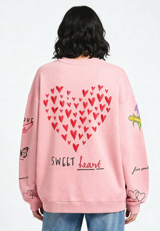 Sweatshirt Oversize Brodé "Sweetheart"