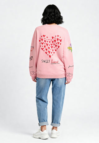 Sweatshirt Oversize Brodé "Sweetheart"