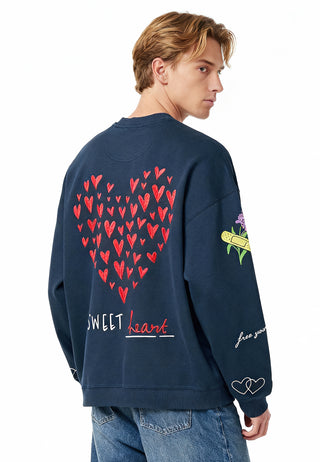 Sweatshirt Oversize Brodé "Sweetheart"