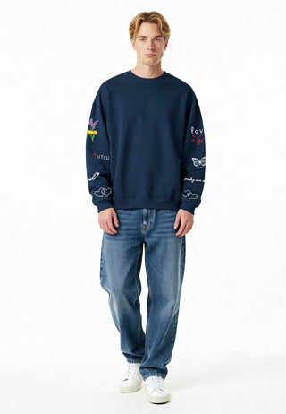Sweatshirt Oversize Brodé "Sweetheart"