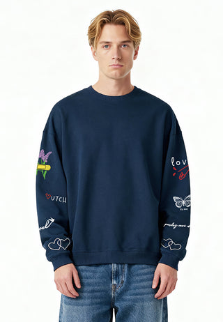 Sweatshirt Oversize Brodé "Sweetheart"