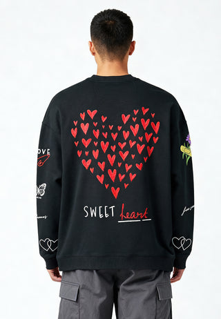 Sweatshirt Oversize Brodé "Sweetheart"