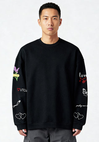 Sweatshirt Oversize Brodé "Sweetheart"