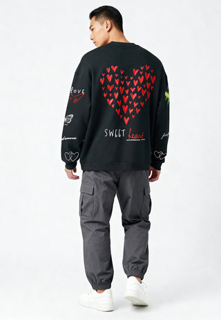 Sweatshirt Oversize Brodé "Sweetheart"