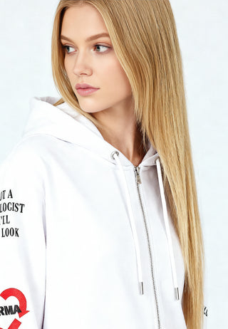 Hoodie à Zip Brodé "Crush"