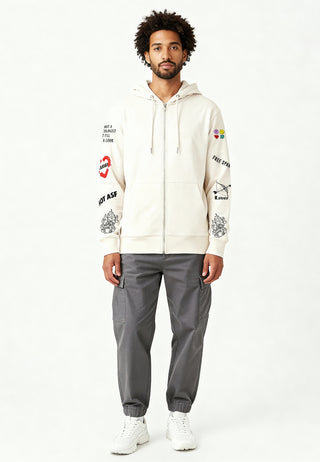 Hoodie à Zip Brodé "Crush"