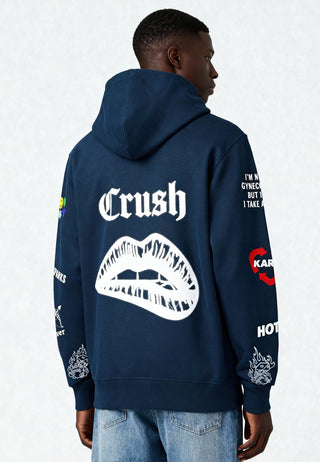 Hoodie à Zip Brodé "Crush"