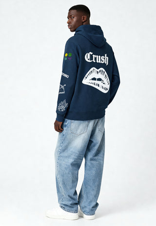 Hoodie à Zip Brodé "Crush"