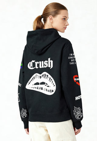 Hoodie à Zip Brodé "Crush"